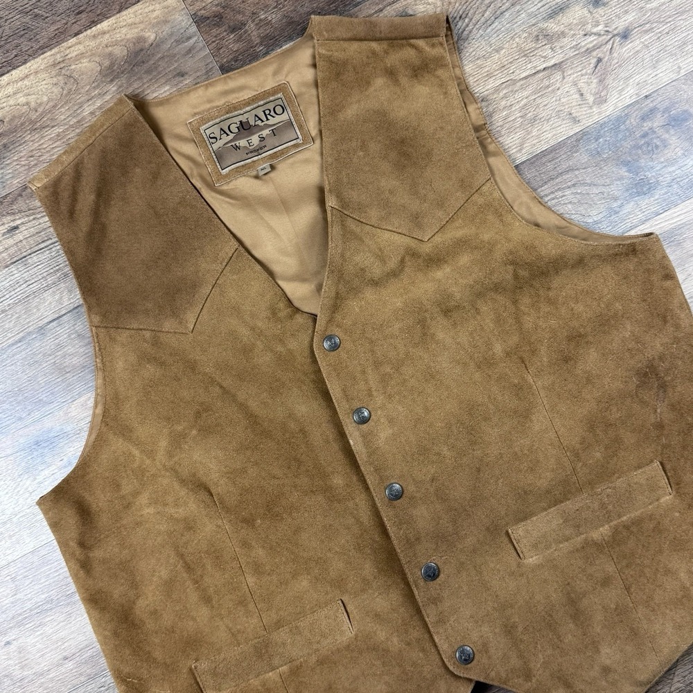 Saguaro Suede Leather Men's XL Vest
